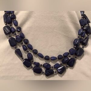 Beautiful Blue Beaded Multi Strand Necklace By Sugarfix (Baublebar)